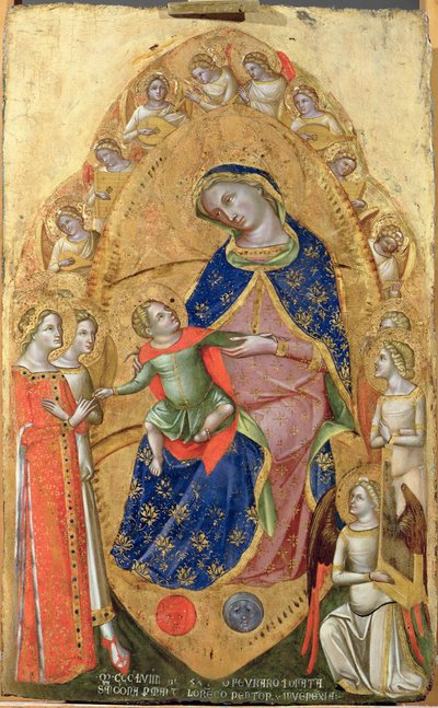 El matrimonio de Santa Catalina, 1358 de Lorenzo Veneziano